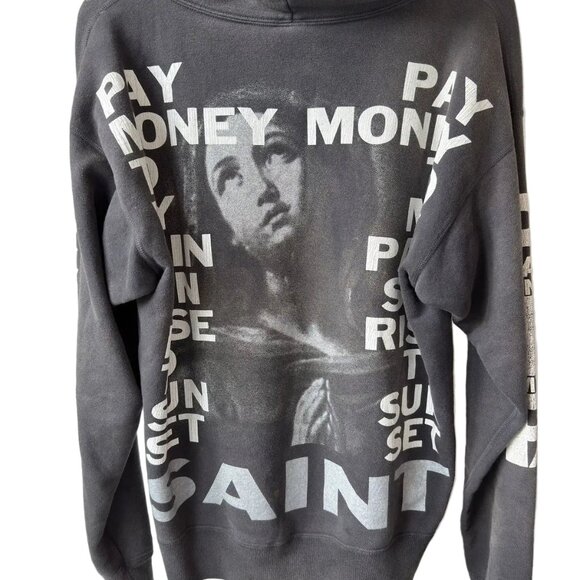 SAINT MXXXXXX Money Pay Money to My Pain Distressed - Picture 5 of 6